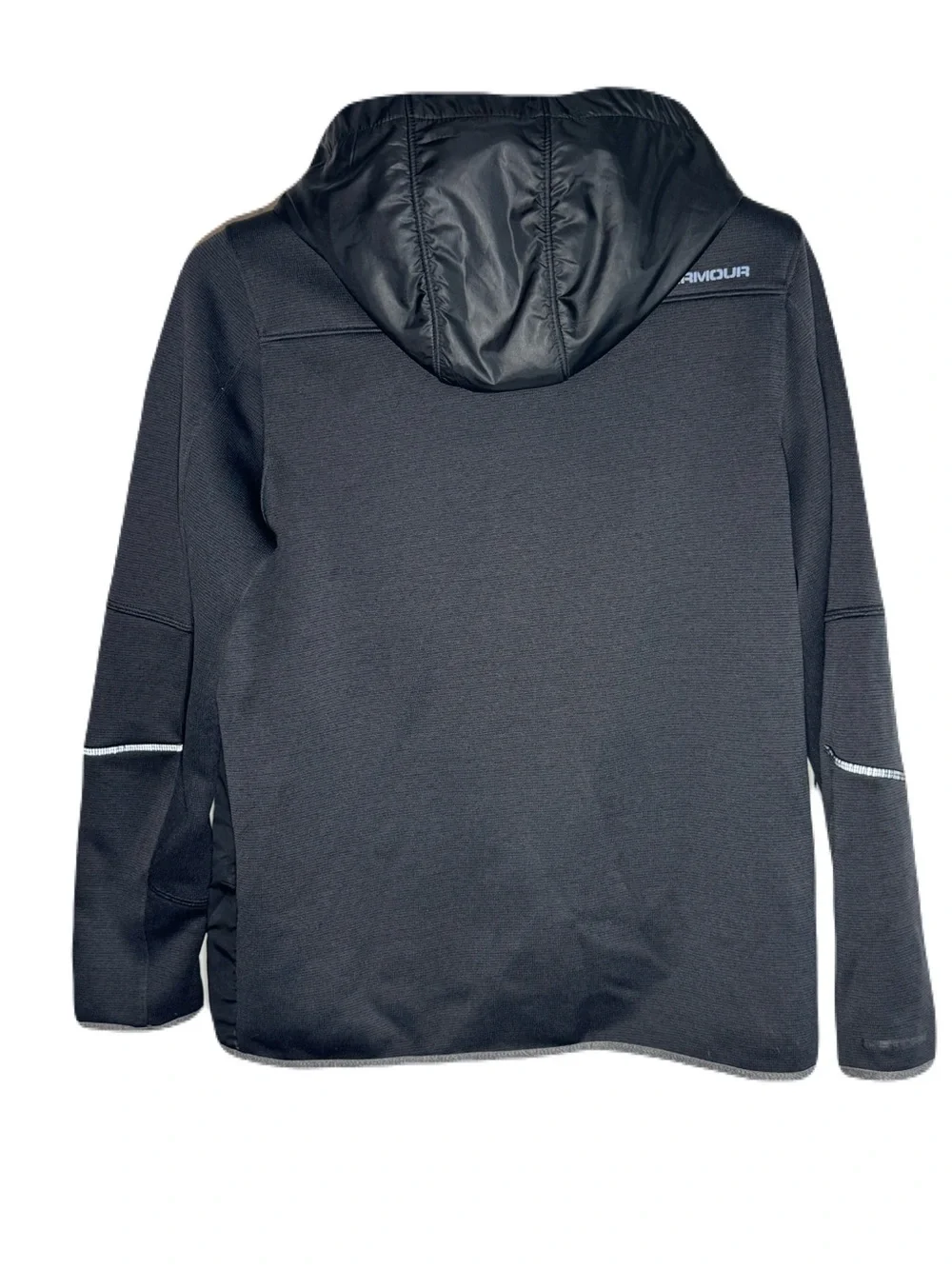 Youth Large Hooded Jacket | Reflective | Windbreaker Panels | Athletic Zip-Up